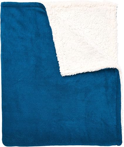 Miniatura 7 de BrylaneHome BH Studio Sherpa - Manta de microforro polar, tamaño matrimonial, color moca