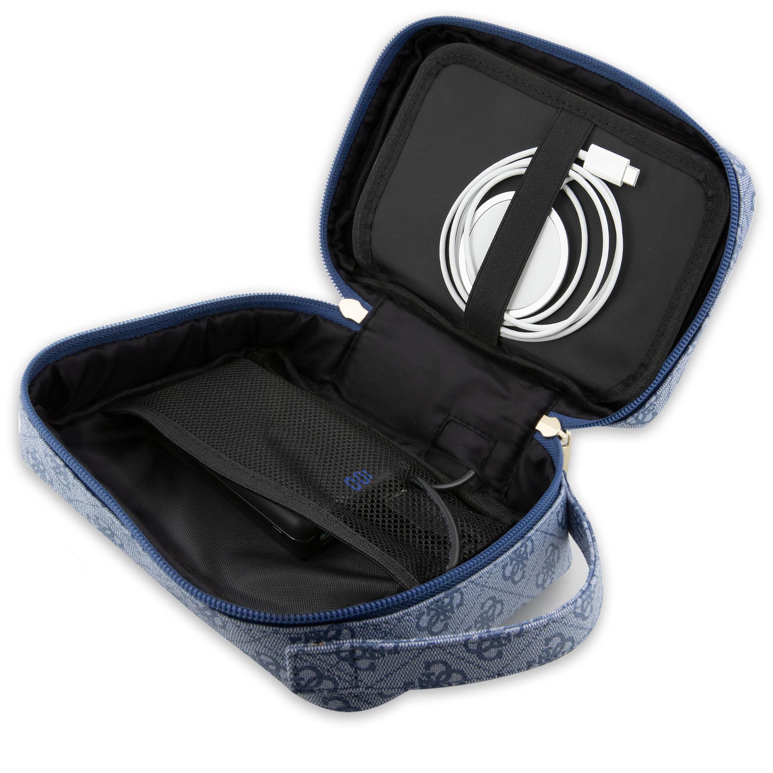 WONDEE - Guess Damen Organizer Tasche mit integriertem USB Ladeanschluss, Genießen Sie Mode als Lebensstil mit Dieser Gadgets Organizer Tasche, Originelles Guess Geschenk für Damen