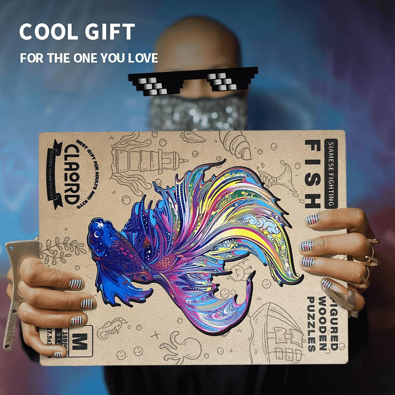 Buy Wooden Puzzles For Adults Claord Animal Shaped Puzzles For Adults Unique Shape Puzzle Pieces Fish Puzzles Best Gift For Adults And Kids 10 8 X 13 In 27 5 X 33 Cm 189 Pcs M