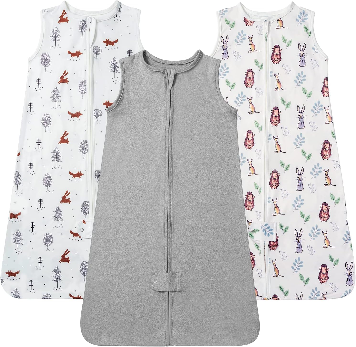 TotAha Baby Sleep Sacks 3-Pack, 0.5 TOG Wearable Blanket, 3-6-15-24 Months