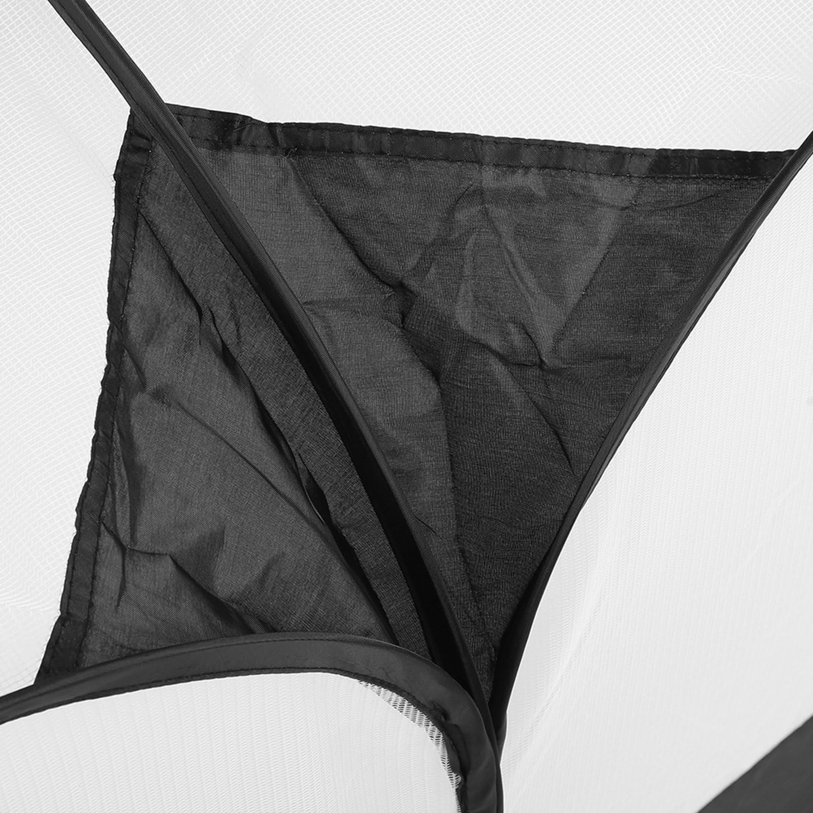 Jiawu Tragbarer Hühnerstall für Kleintiere, Faltbarer Haustierzaun für den Außenbereich für Hühner, Enten, Kaninchen, Laufstall mit Transparenter Netzabdeckung (Black)