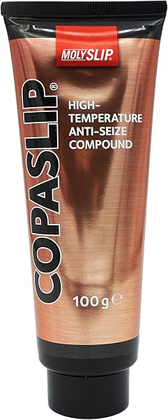 MOLYSLIP - COPASLIP | High Temperature Copper Anti-Seize Grease | Withstands Extreme Temperature (Up To 1100°C) | Protects Against Galling, Seizure Rust and Corrosion | Ideal for Cars/Vehicles | 100g - 1