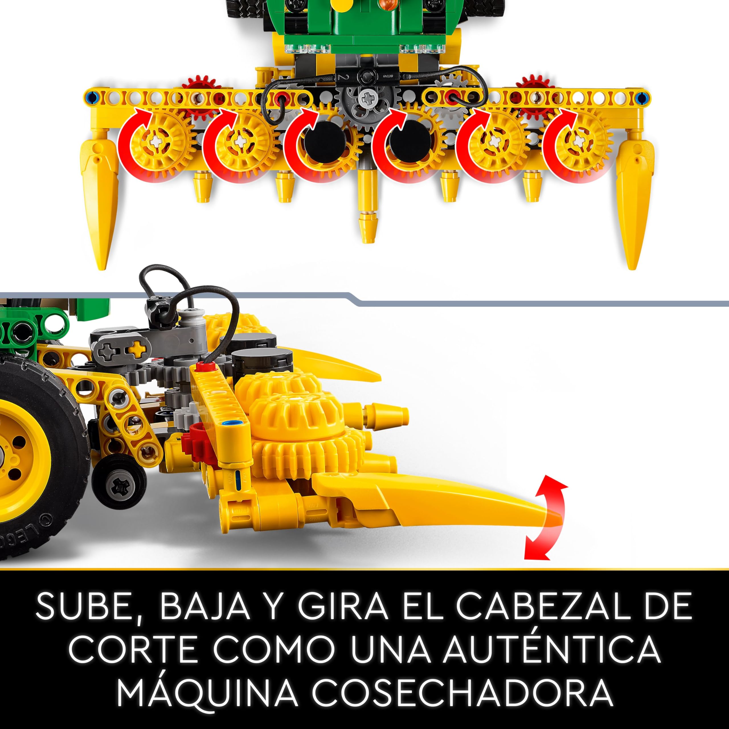 LEGO Technic John Deere 9700 Forage Harvester, Tractor de Juguete para Granja Infantil, Vehículo Agrícola Cosechadora, Regalo para Niños y Niñas de 9 Años o Más, Juego Creativo 42168