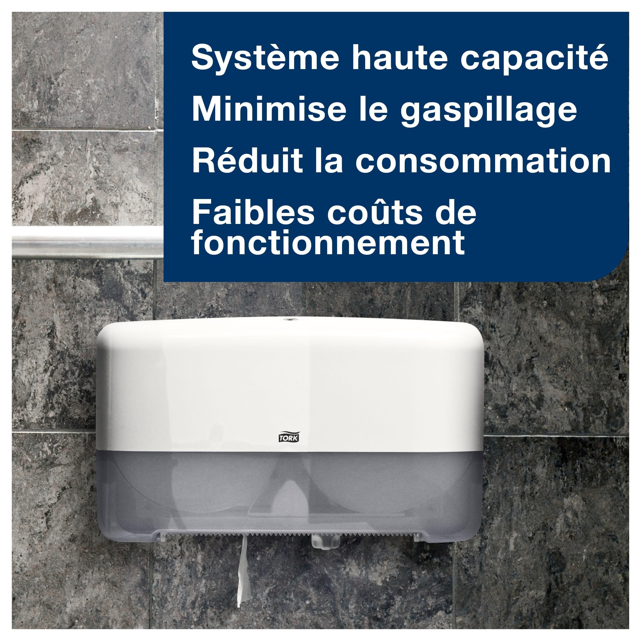Tork Papier Toilette mini Jumbo blanc T2, Advanced, 2 plis, 12 x 160 m, 605092