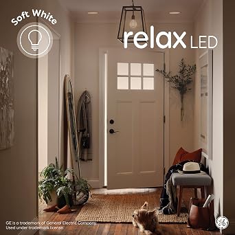 GE Relax BR30 LED Floodlight Bulbs, Soft White, 65W, 4 Pack