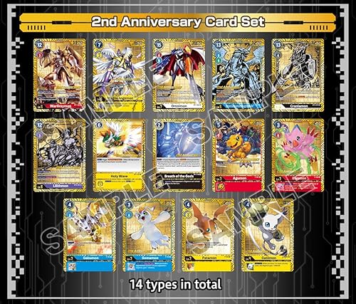 Miniatura 3 de Bandai Juego de cartas Digimon juego de 2 aniversario PB-12E Juego de cartas coleccionables A partir de 6 años 2 jugadores 20-30 minutos de