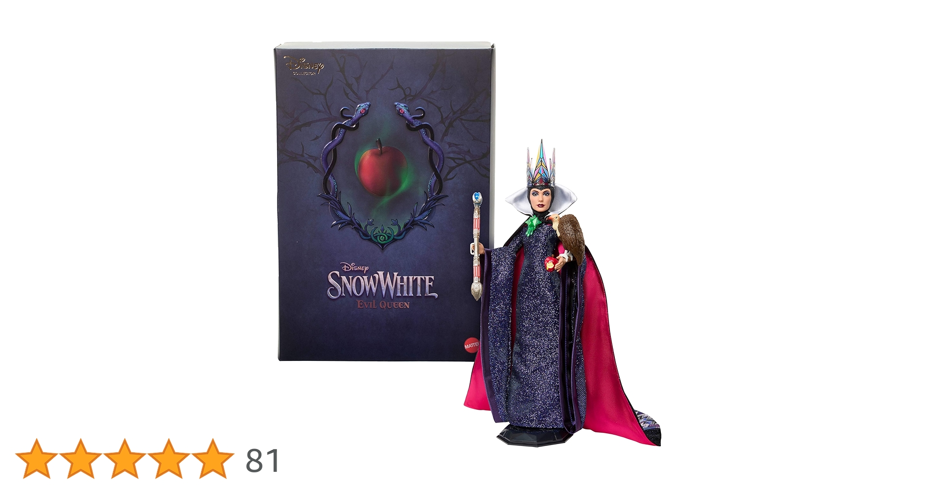 世界限定3,000体　日本未発売　邪悪な女王 ディズニー『白雪姫』アメリカ Amazon.co.jp: Mattel ディズニー コレクター 邪悪な女王