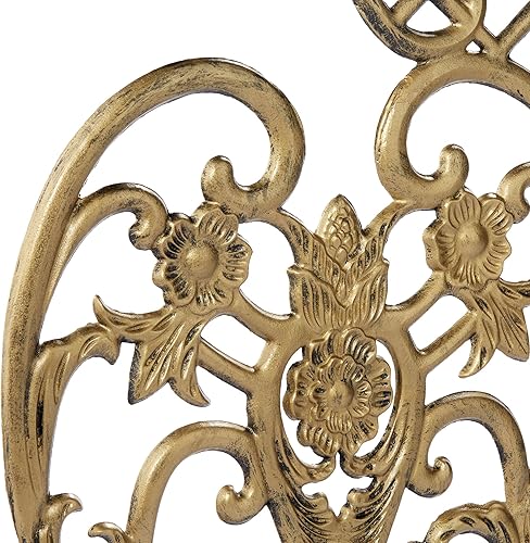 Miniatura 4 de UniFlame Pantalla de aluminio fundido de un solo panel oro antiguo