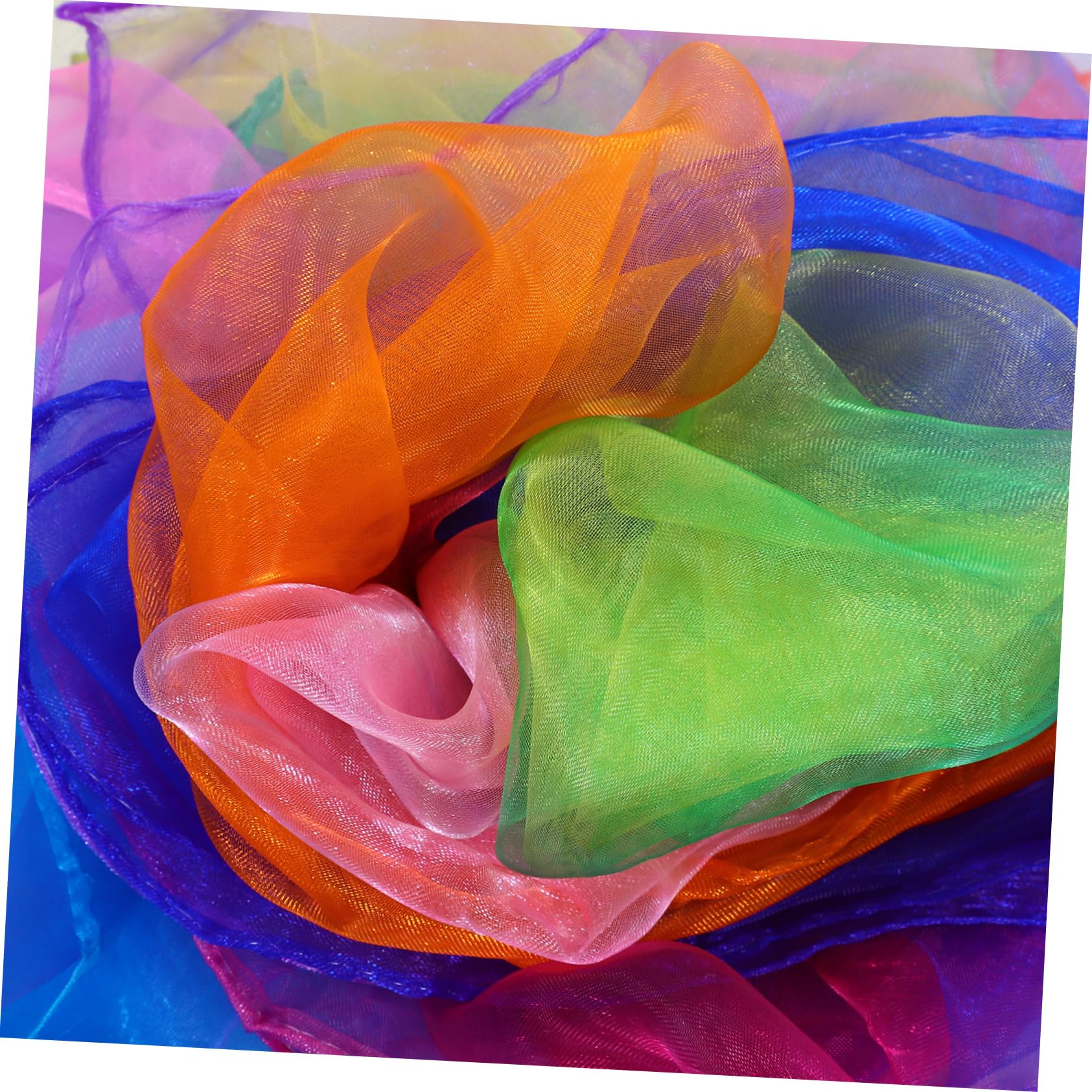 ibasenice 12pcs Boys and Girls Juggling Scarves Colorful Dance Scarves for Toddlers Performance Props Bright Colors