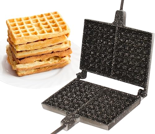 Bélgica Vienesa Waffle Maker Galleta Revestimiento antiadherente de granito