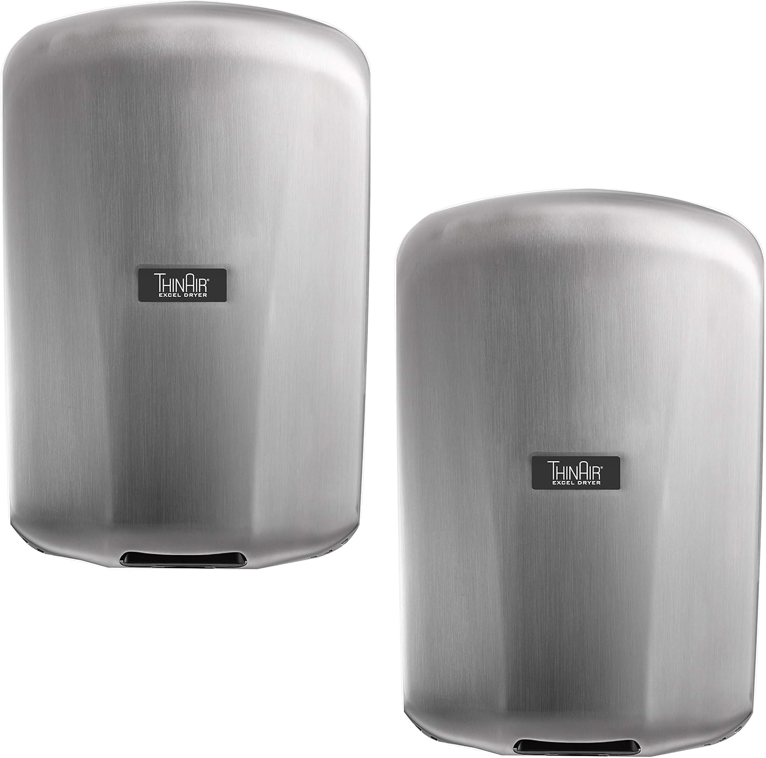 THINAIR Excel Dryer TA-SB Hand Dryer, Brushed Stainless Steel Cover, ADA Compliant, Automatic Sensor, Surface Mounted, LEED Credits, Made in USA Certified, 950 Watts, 110/120V (2 Pack)