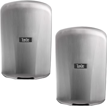 THINAIR Excel Dryer TA-SB Hand Dryer, Brushed Stainless Steel Cover, ADA Compliant, Automatic Sensor, Surface Mounted, LEED Credits, Made in USA Certified, 950 Watts, 110/120V 2 Pack
