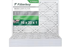 Filterbuy 16x20x1 Air Filter MERV 8 Dust Defense