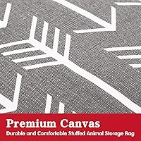 Vista 83 de Jorbest Almacenamiento de puf de animales de peluche, bonita construcción para niños y adultos, fundas de terciopelo de lujo para puf solo sin