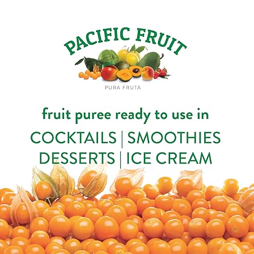 Miniatura 5 de Pacific Fruit  Puré de bayas doradas, fruta 100% real, sin azúcar añadida, sin OMG, cosechado y procesado en Perú, directamente del huerto, para