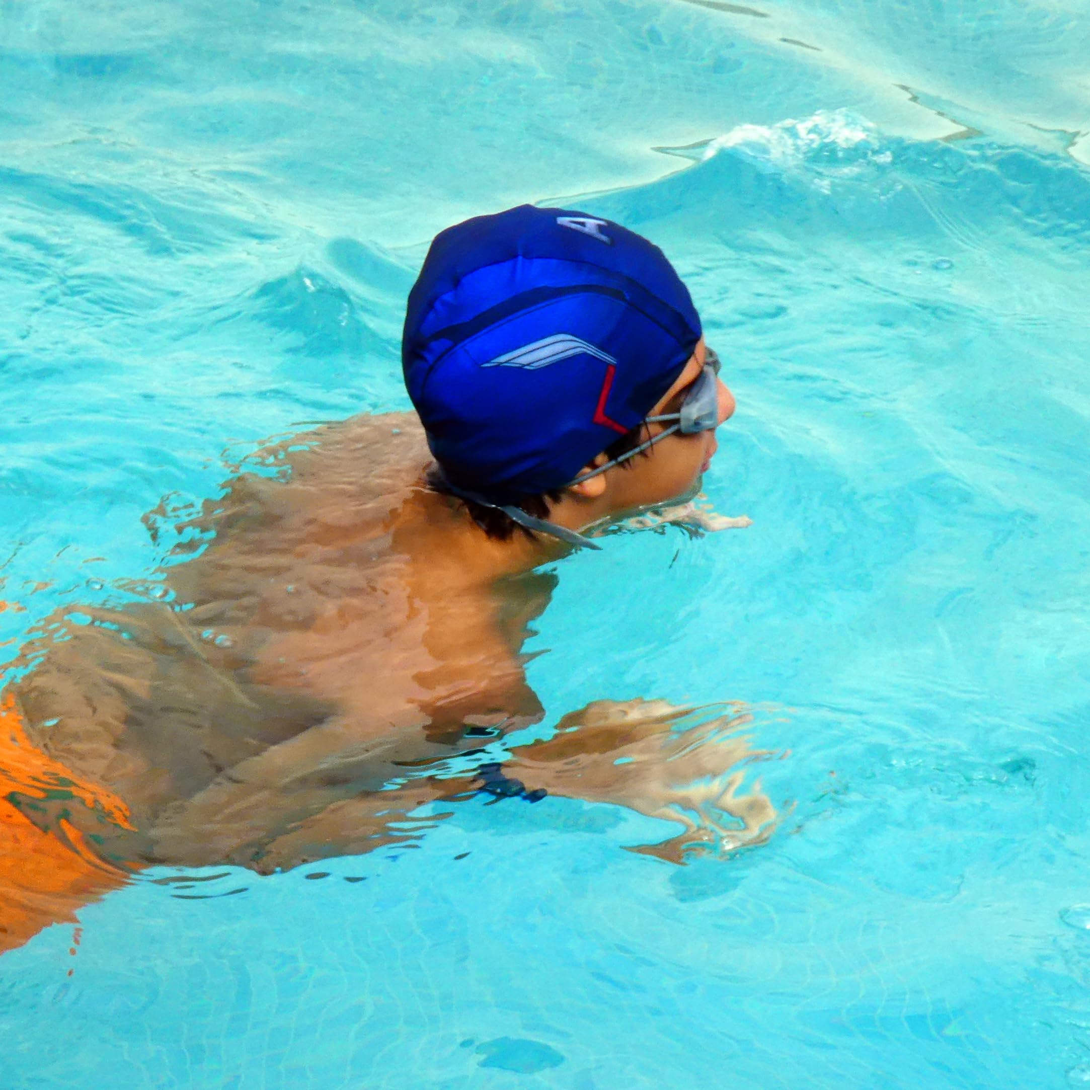 CAPITAN AMERICA Fabric Swimming Cap, S (for children up to 6 years old) - Image 4