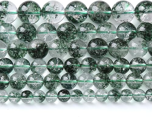 Miniatura 162 de Cuentas sueltas espaciadoras de vidrio limpio de 0.394 pulgadas para hacer joyas, pulseras y collares Vidrio limpio,Cristal ámbar,Ónix de ágata