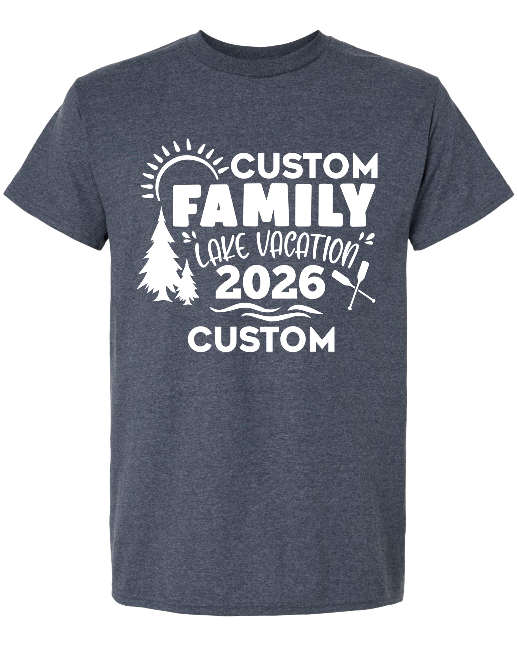 Custom Family Lake Vacation 2026 Shirt, Camping Lake Trip T-Shirts, Custom Camp Crew Tees, Family Trip Matching Shirts