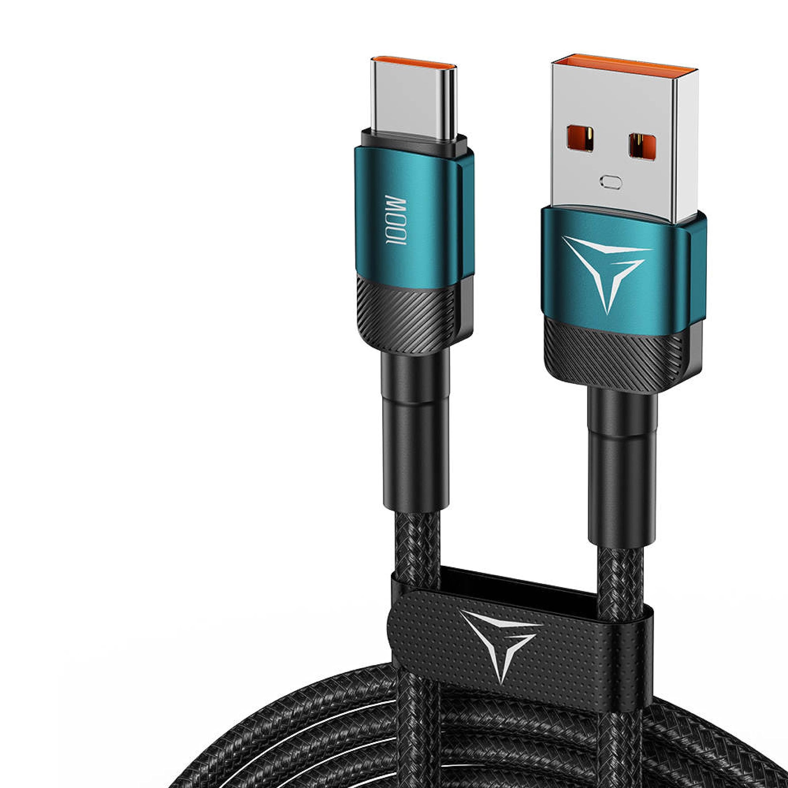 Glosify Type C Cable | 100W Fast Charge + USB 2.0 Transmission | 480Mbps Data Transmission | Strong Compatibility 20V/5A | High Strength Braided Cable (1M, Metalic Green) (B0CGVQ1C41) Amazon Price History, Amazon Price Tracker