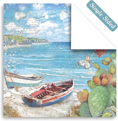 Vista 14 de Papel de manualidades, 24 hojas, 12 diseños, álbumes de recortes, una sola cara de 6 x 6 pulgadas, papel de cartulina, álbumes de recortes, 24