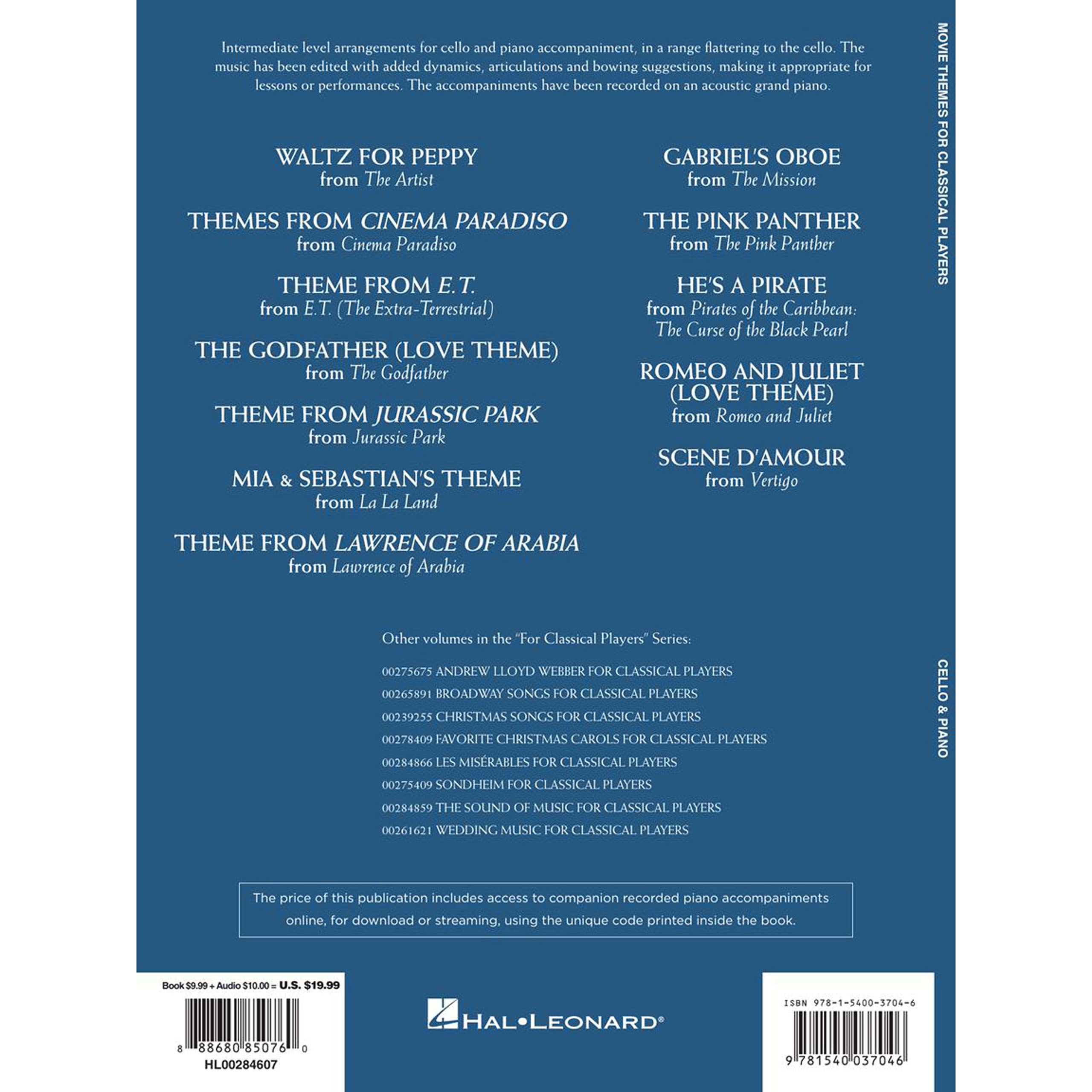Movie Themes for Classical Players - Cello and Piano With online audio of piano accompaniments - Image 2