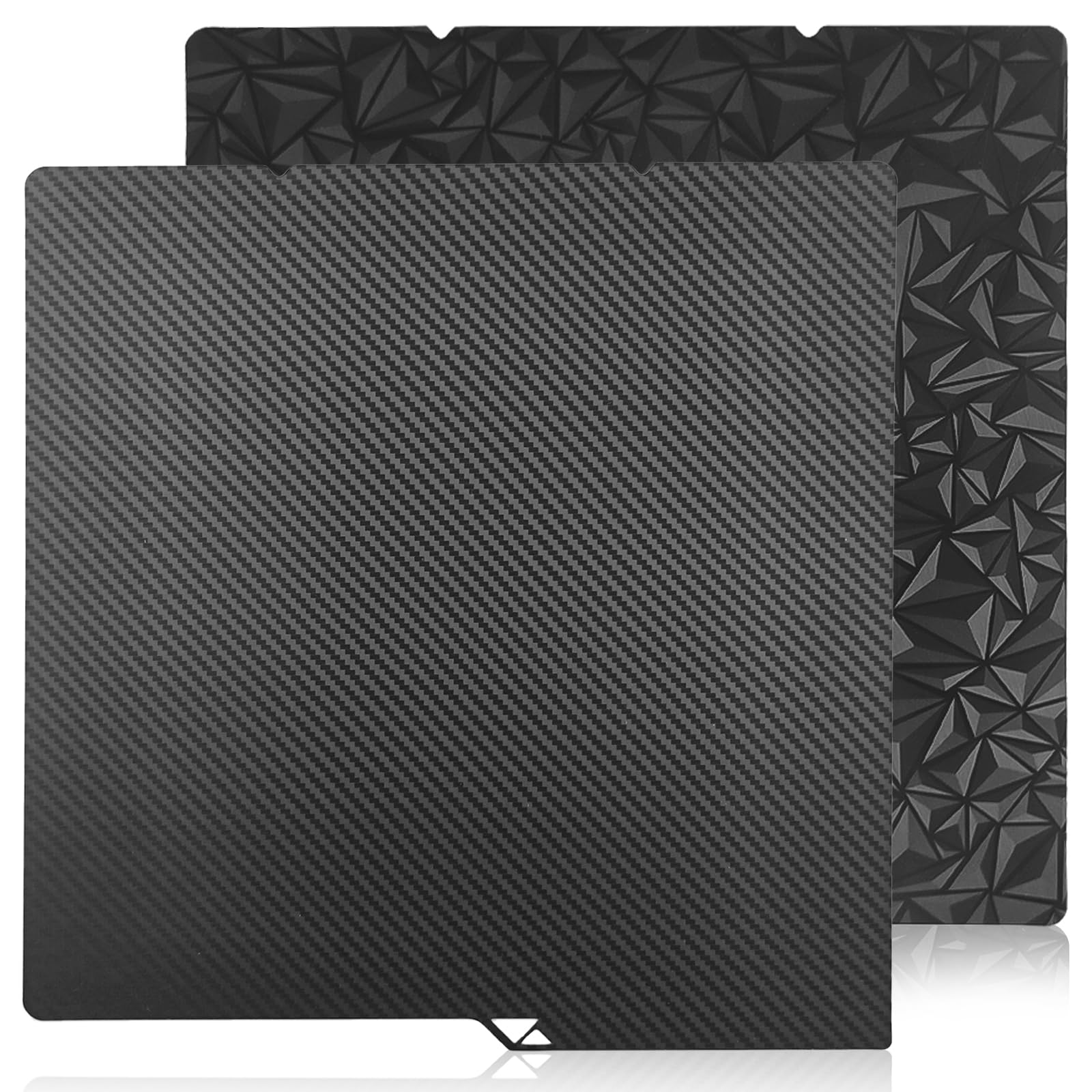 HA BIN PEO PET Piastra di Stampa Doppia Faccia 264x276mm – Compatibile con Anycubic Kobra S1/Kobra S1 Combo, Piastra Flessibile in Acciaio con Superficie Strutturata e Liscia per Stampanti 3D