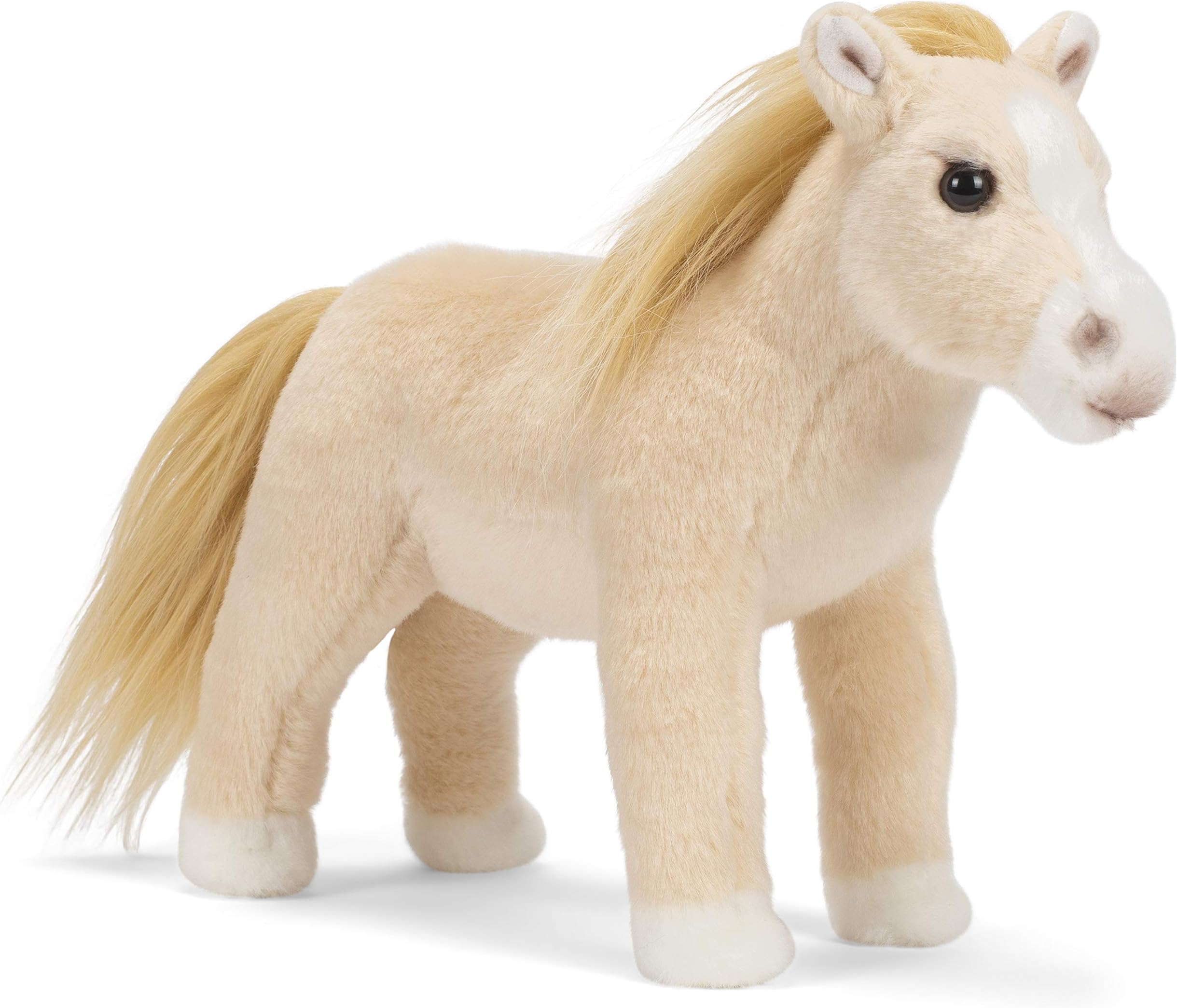 DEMDACOQuarter Horse Soft Blonde Palomino 10 inch Children's Soft Plush Stuffed Animal Toy