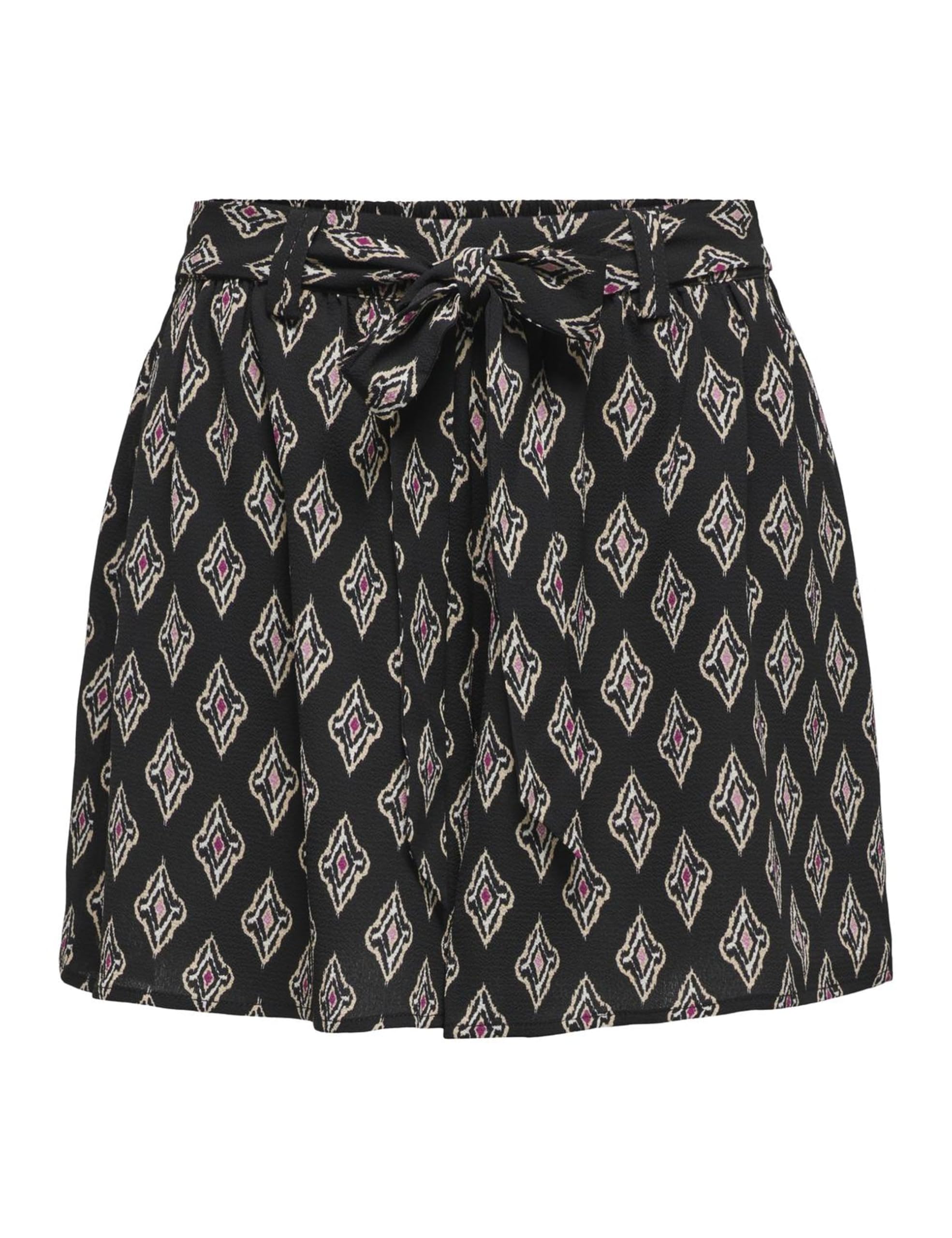 ONLY Onlnova Life Vis Jasmine AOP Shorts, Black, M