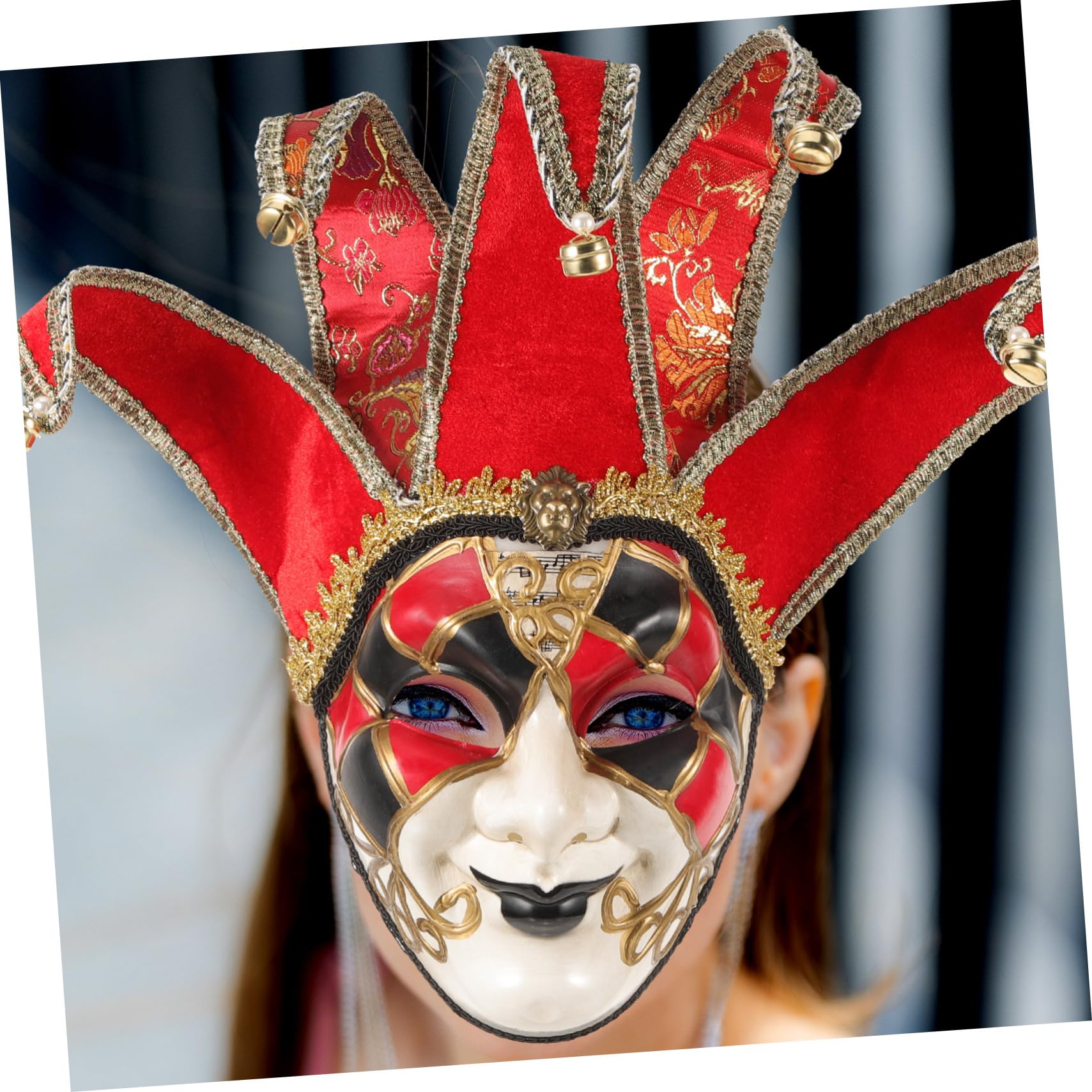 BESPORTBLE Maschera Veneziana in Plastica Resistente per Party Cosplay e Halloween Leggera Non Deformabile per Carnevale e Performance