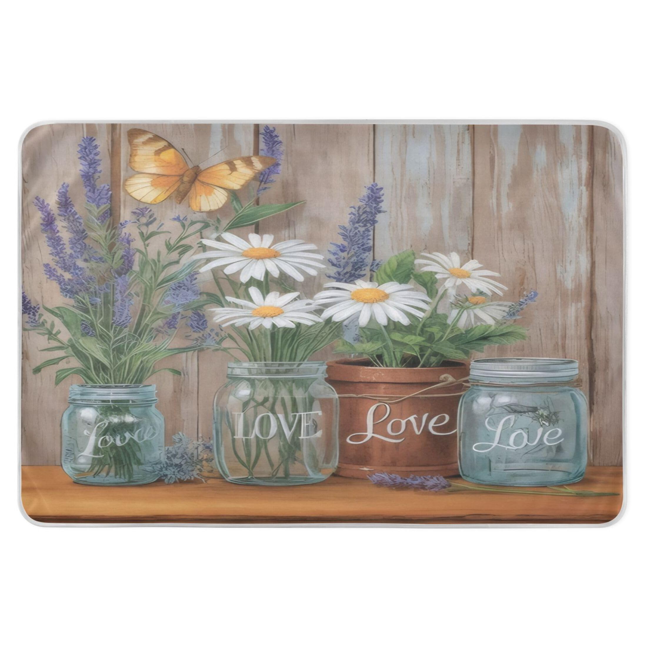 Takiito Home Plant Bed Pad Reusable Bed Underpad Washable Waterproof Leak-Proof Quick Dry Incontinence Pee Pad for Toddlers Kids Adults Pets 34x52 in