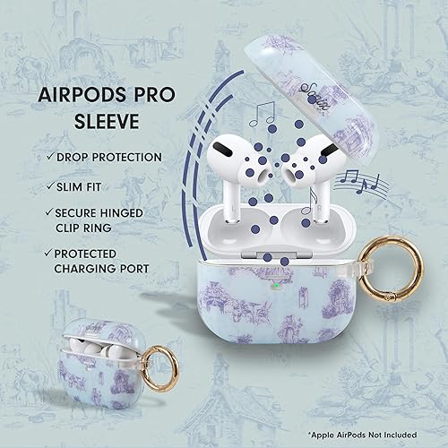 Miniatura 4 de Sonix Fundas para AirPods Pro (1. generación) - Tapa dura, Funda protectora para Apple AirPods Pro Gen 1 Bleu Toile