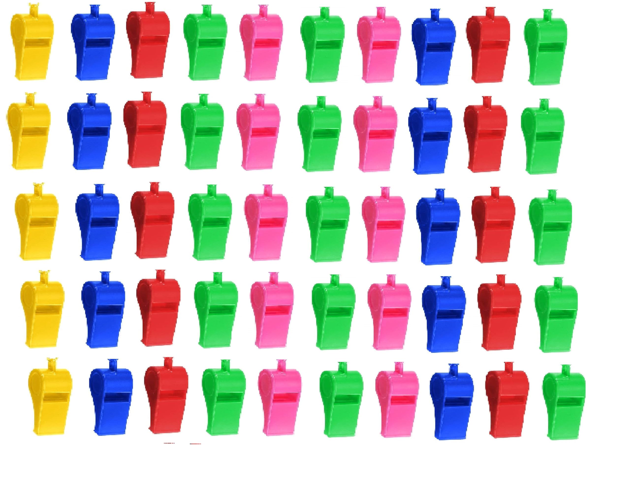 Birthday Party Return Gift Whistles Colorful Whistles with Lanyard Loud Noise Making Whistle for Kids Ideas Bulk for Kids Children Boys Girls Gifts Cradle cermony Baby Naming Pack of 50-image-11