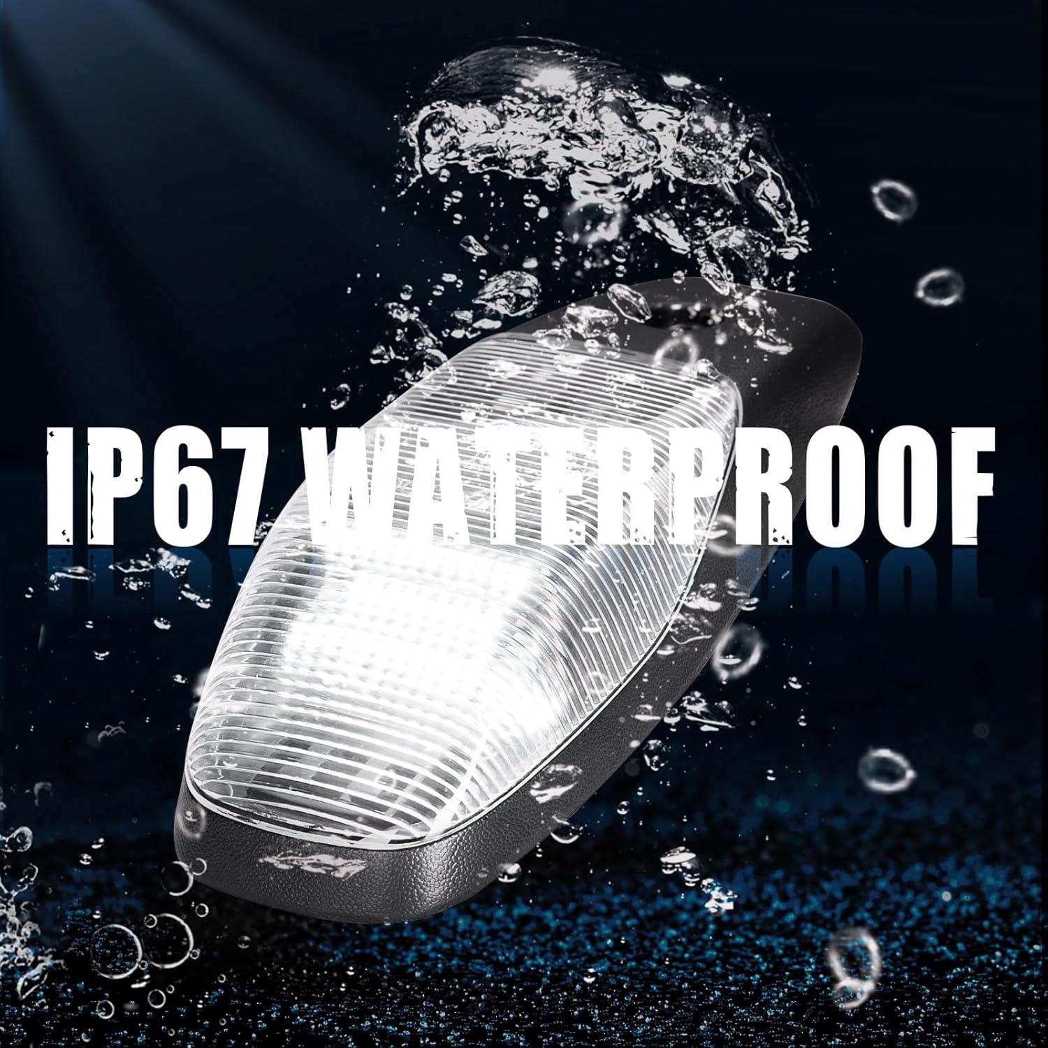 R&F Auto Cab Lights Compatible with 2019 2020 2021 2022 2023 2024 2025 2026 RAM 2500/3500/4500/5500 LED Roof Cab Lamp Clear White Lens Pickup Trucks Roof Marker Light