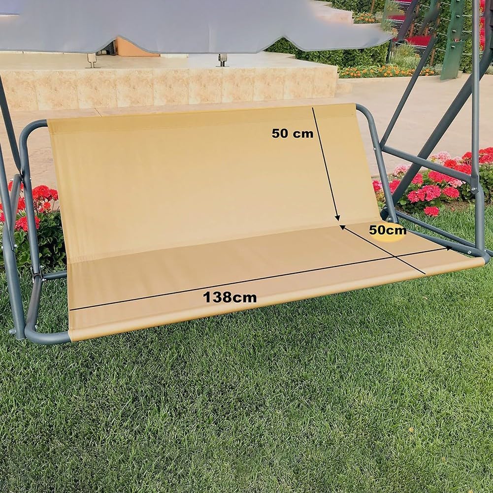 Housse de balancelle d'extérieur facile d'entretien avec une durabilité améliorée, fabriquée en tissu Oxford 600D robuste pour une utilisation durable