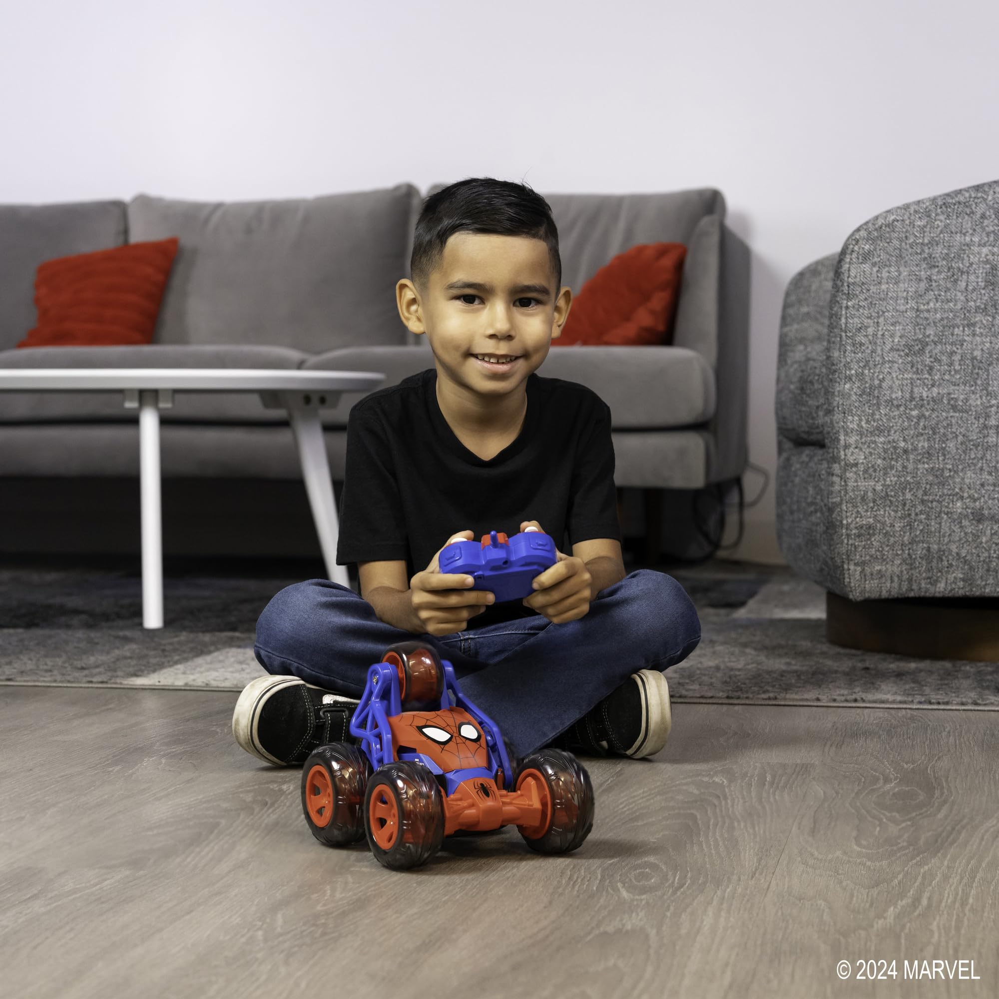 Jada 203225001 RC Spider-Man Pojazd kaskad.;18 cm
