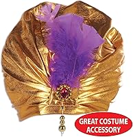 Vista 4 de Beistle 60669 Sombrero de sultán, talla única, dorado, Oro