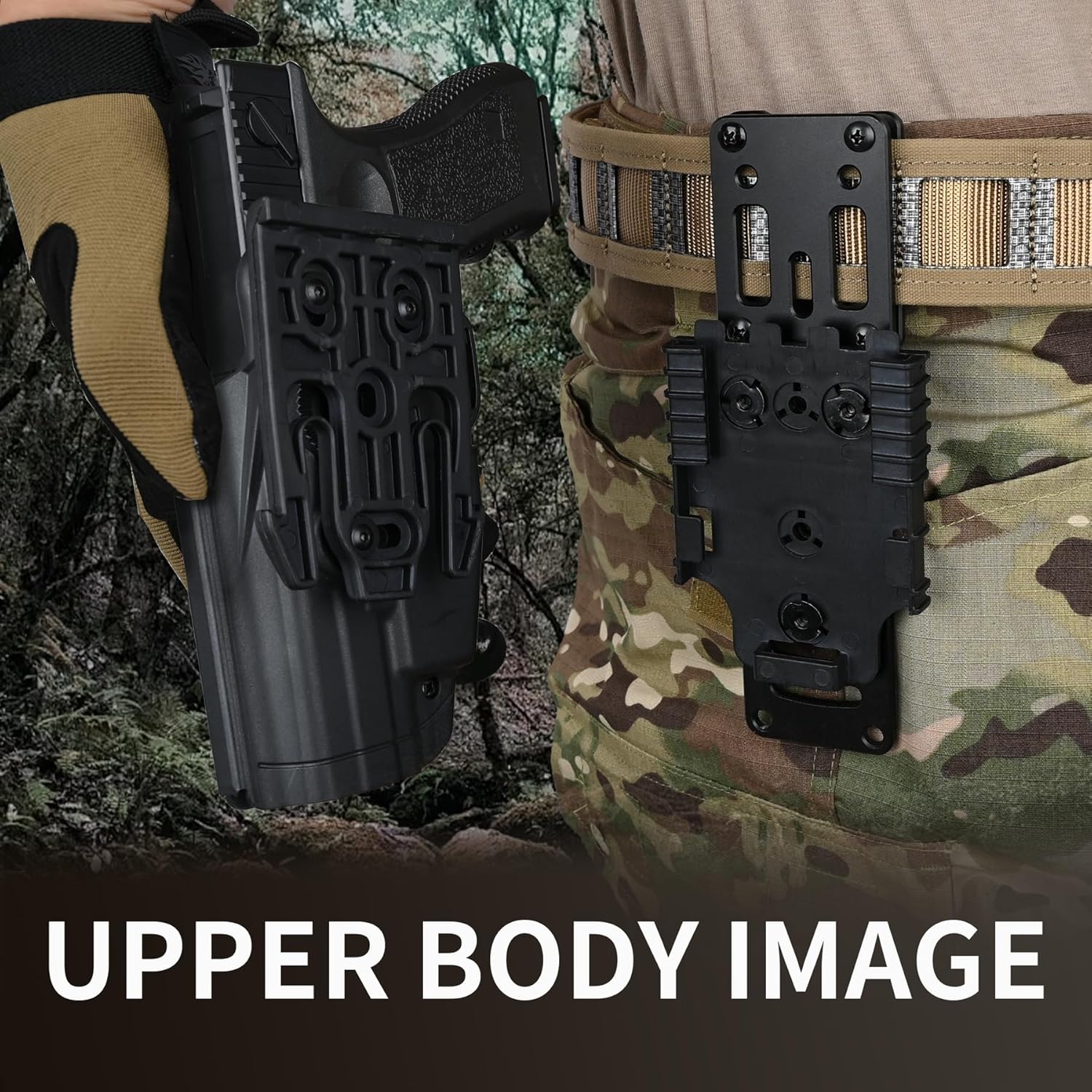 Quick Locking System Kit (QLS Kit), QLS 19 Locking Fork and QLS 22L Receiver Plate for Drop Leg Holster, Duty Belt and Mid Ride Universal Belt Loop - Image 6