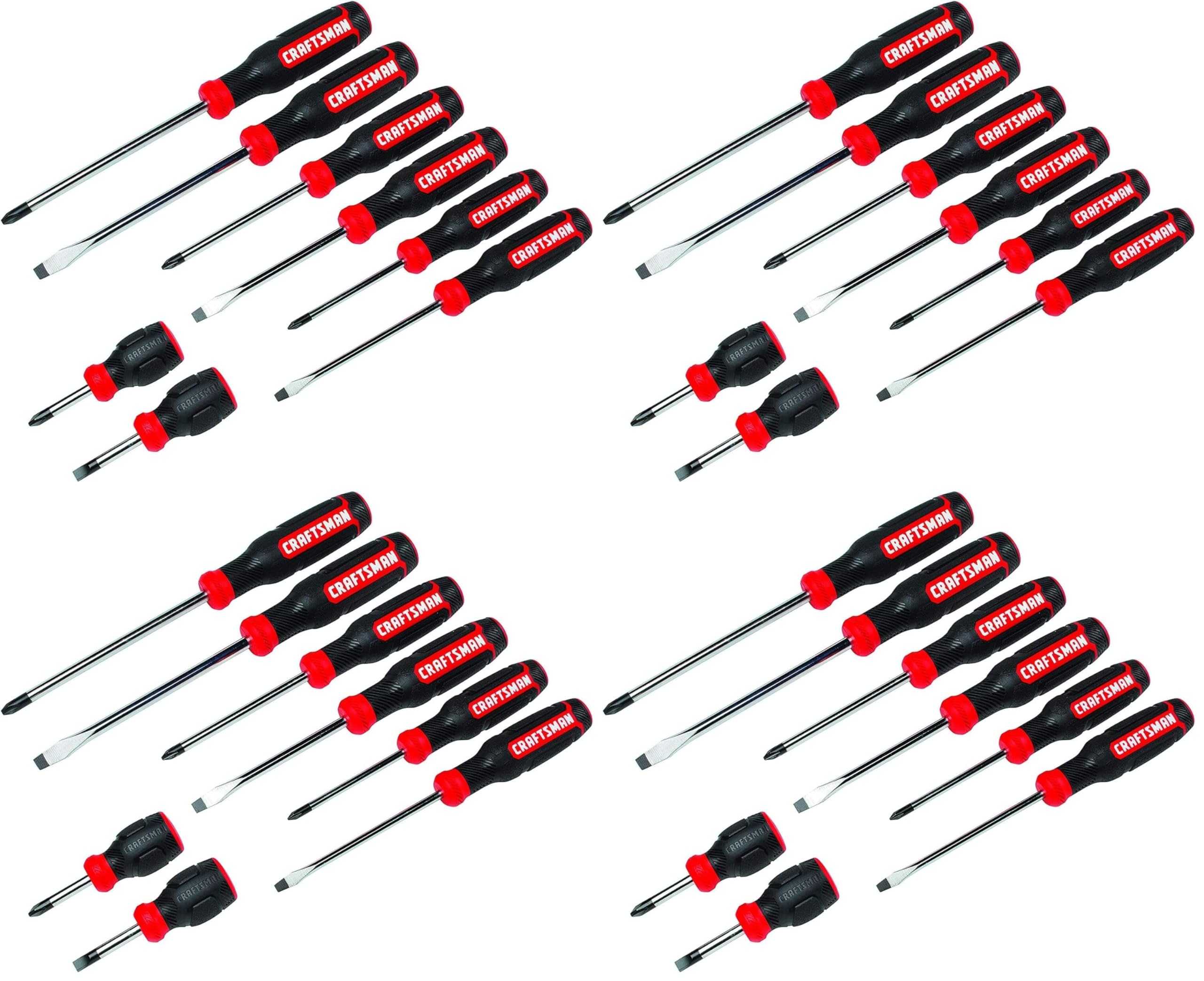 Screwdriver Set,Bi-Material,8 Piece Set (CMHT65075N),(Pack of 4)