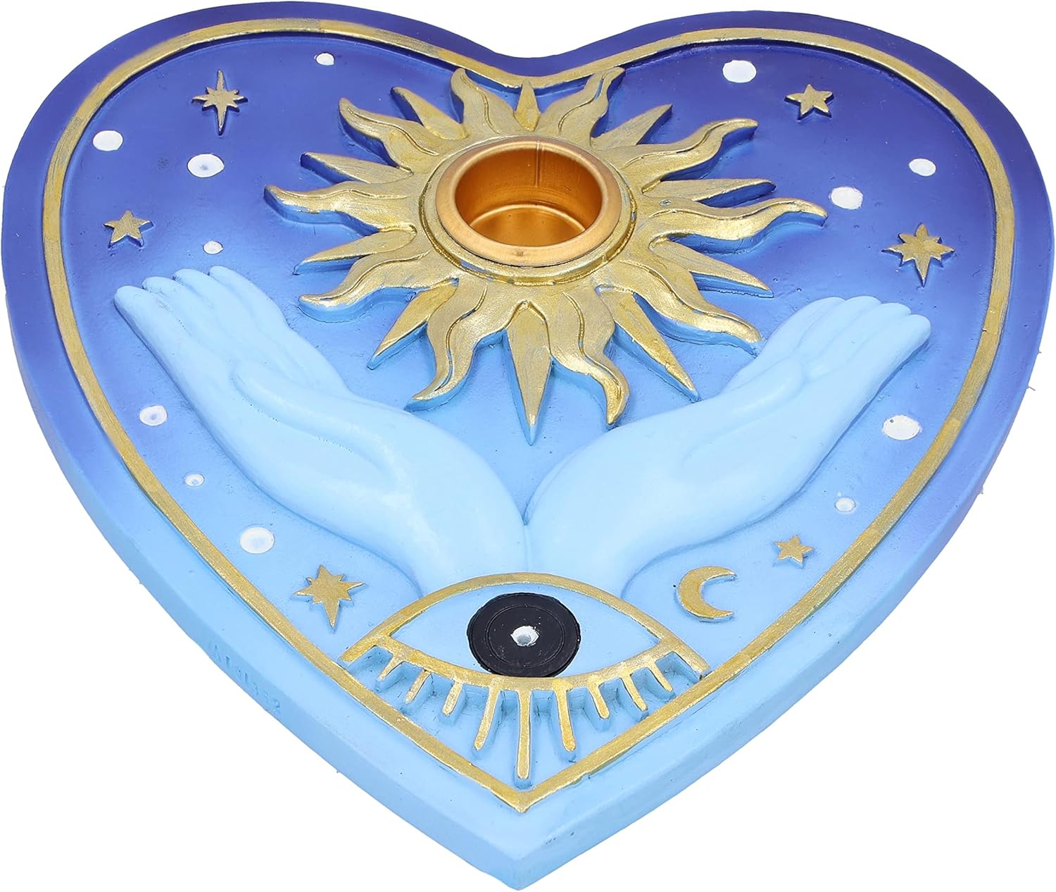 Nemesis Now Fortunes of the Sun Incense Burner 15cm, Resin, Palmistry Incense Holder, Sun and Stars Palmistry Design, Cast in the Finest Resin, Hand-Painted, Holds Incense Cone