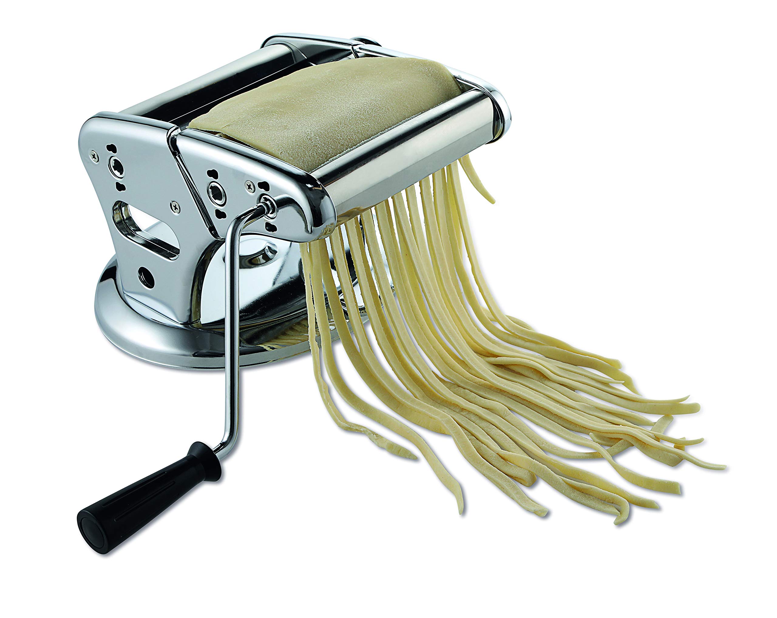 Weis Machine à pâtes 19400 - Machine à pâtes Maison - Mécanique - pour lasagnes, Spaghetti, tagliatelles (Machine à pâtes, Acier Inoxydable/Aluminium)