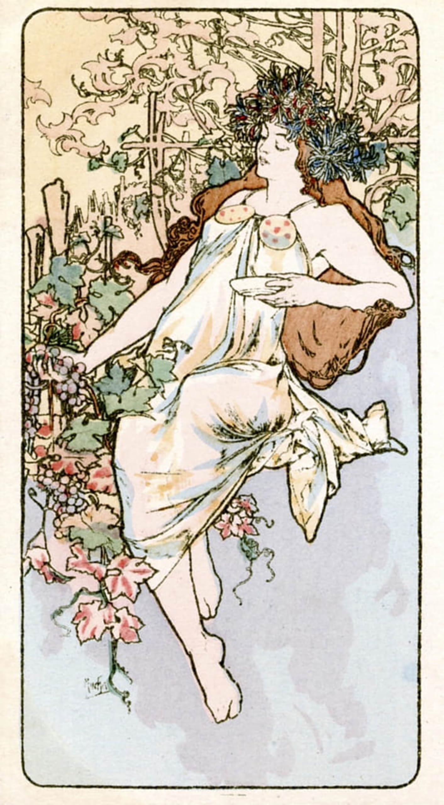 ARTXLXXBN Famous Painting Art Wall Decor Abstract Art Picture Salammbo by Alphonse Mucha Animal Pictures for Home Decor 60x90cm
