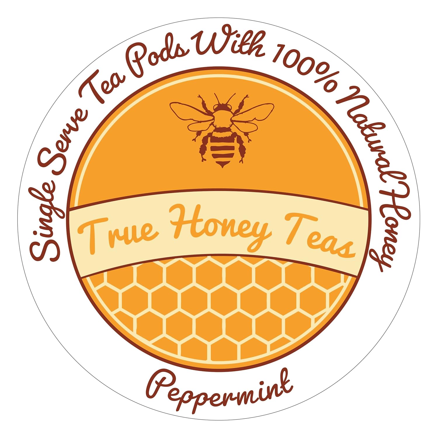 True Honey Peppermint Tea K Cups Honey Crystals Blended