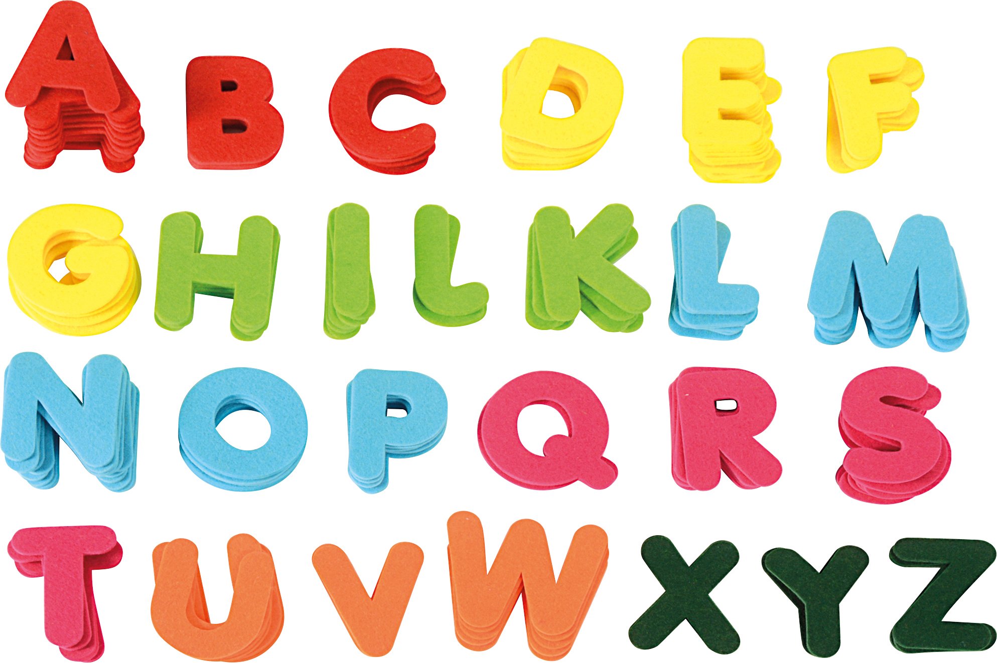 EDUPLAY Lettere giganti in Feltro, 8 cm, Multicolore, Eduplay120491