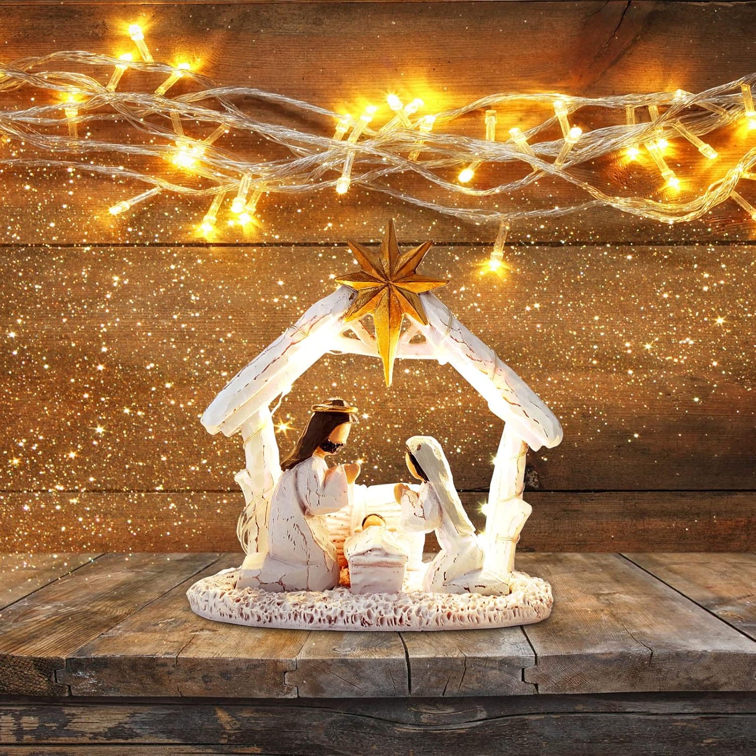 Buy HADM Nativity Set for Christmas Indoor Holy Family Nativity Sence