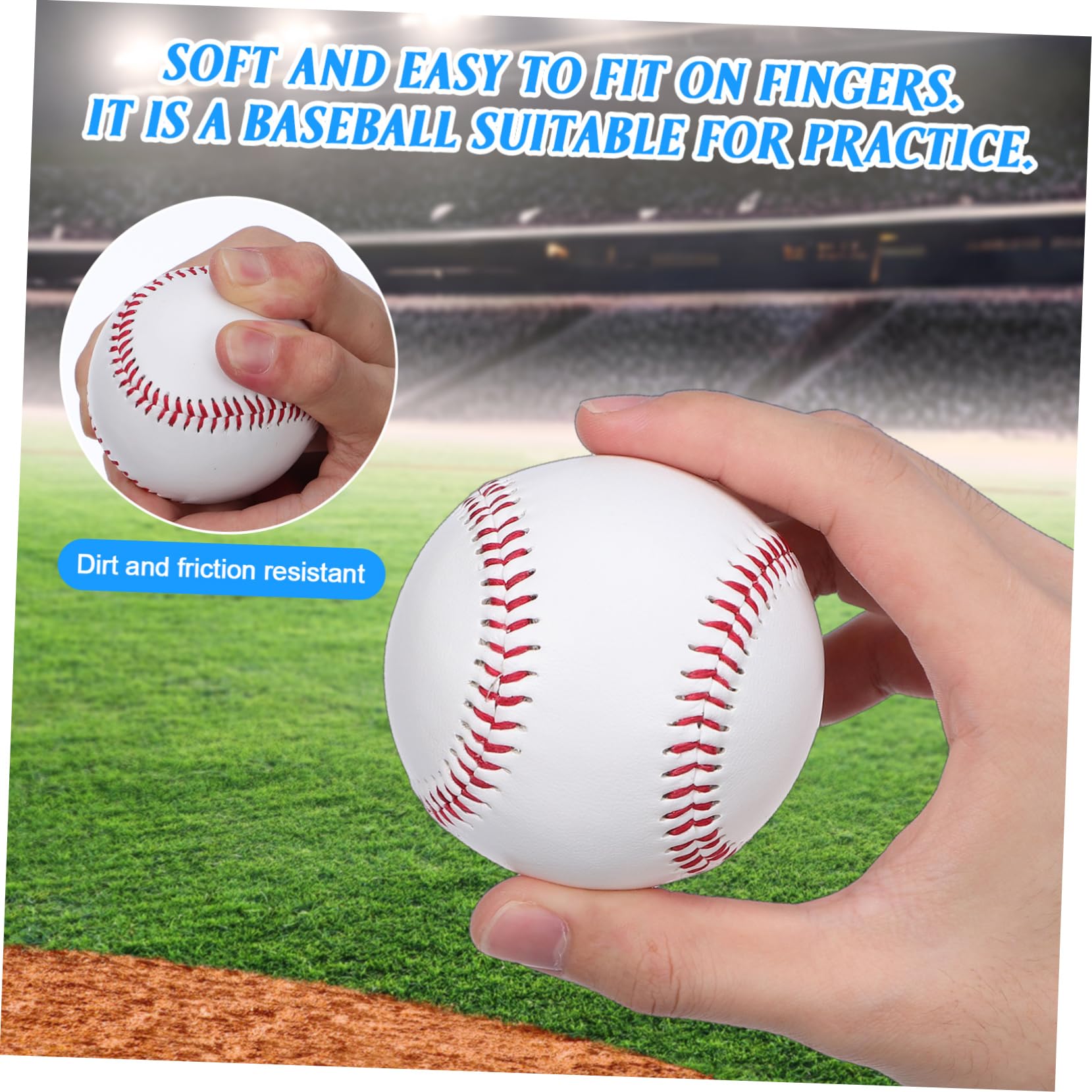 GANAZONO Baseball Training Balls 12 Pack Heavy Pitching Balls Baseball Hitting Trainer for Boys and Girls