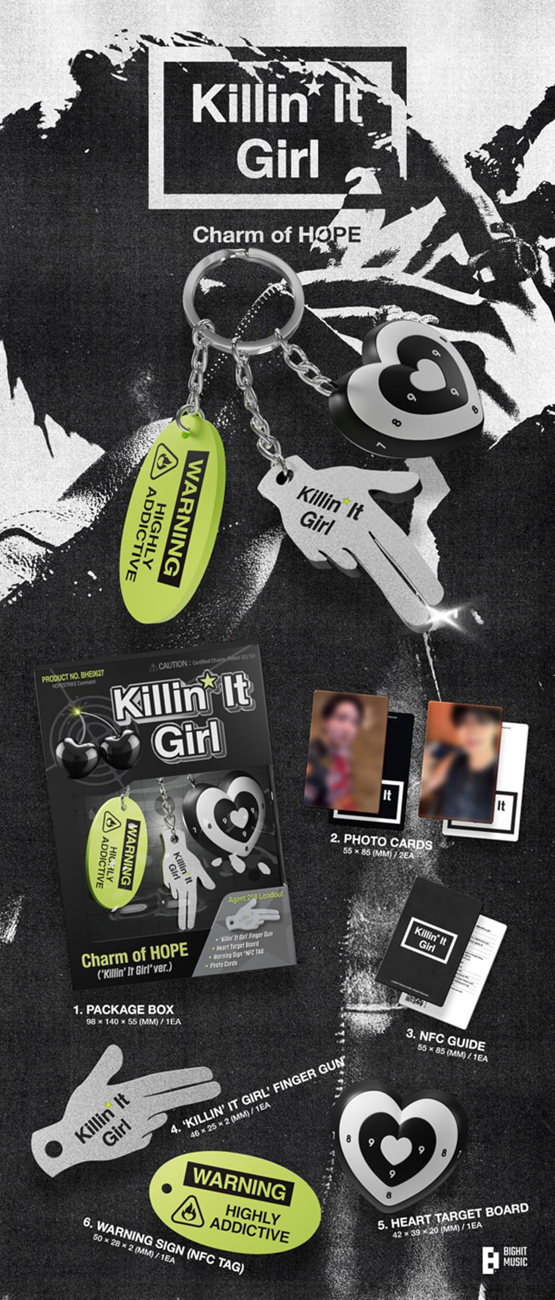 Amazon.com: J-HOPE Charm of HOPE Solo Album (Killin' It Girl' ver