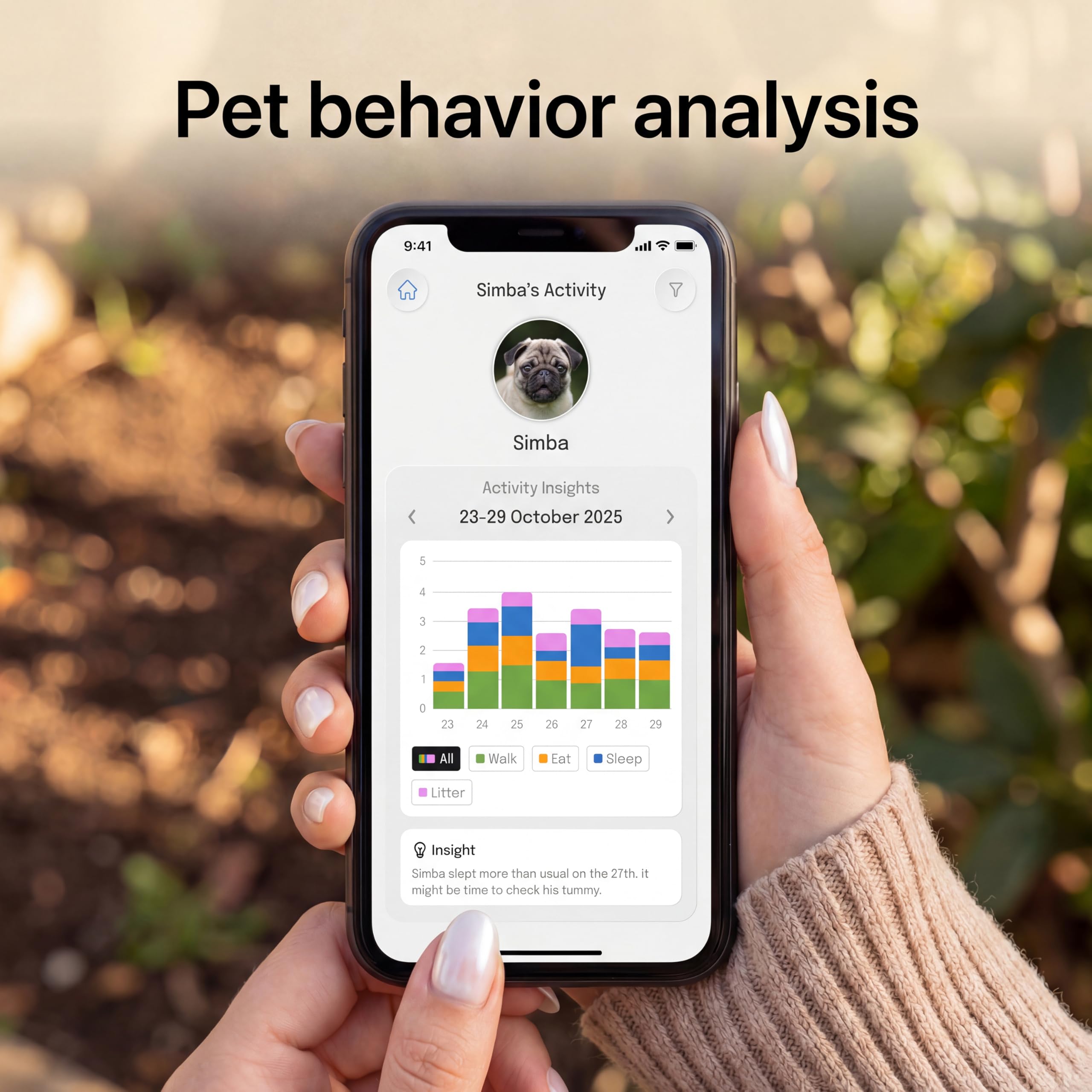 Cámara AI para mascotas, cámara para perros 2K 3MP con reconocimiento y análisis de comportamiento de múltiples mascotas con IA, monitor de gato de visión de 360°, WiFi de doble banda, gris