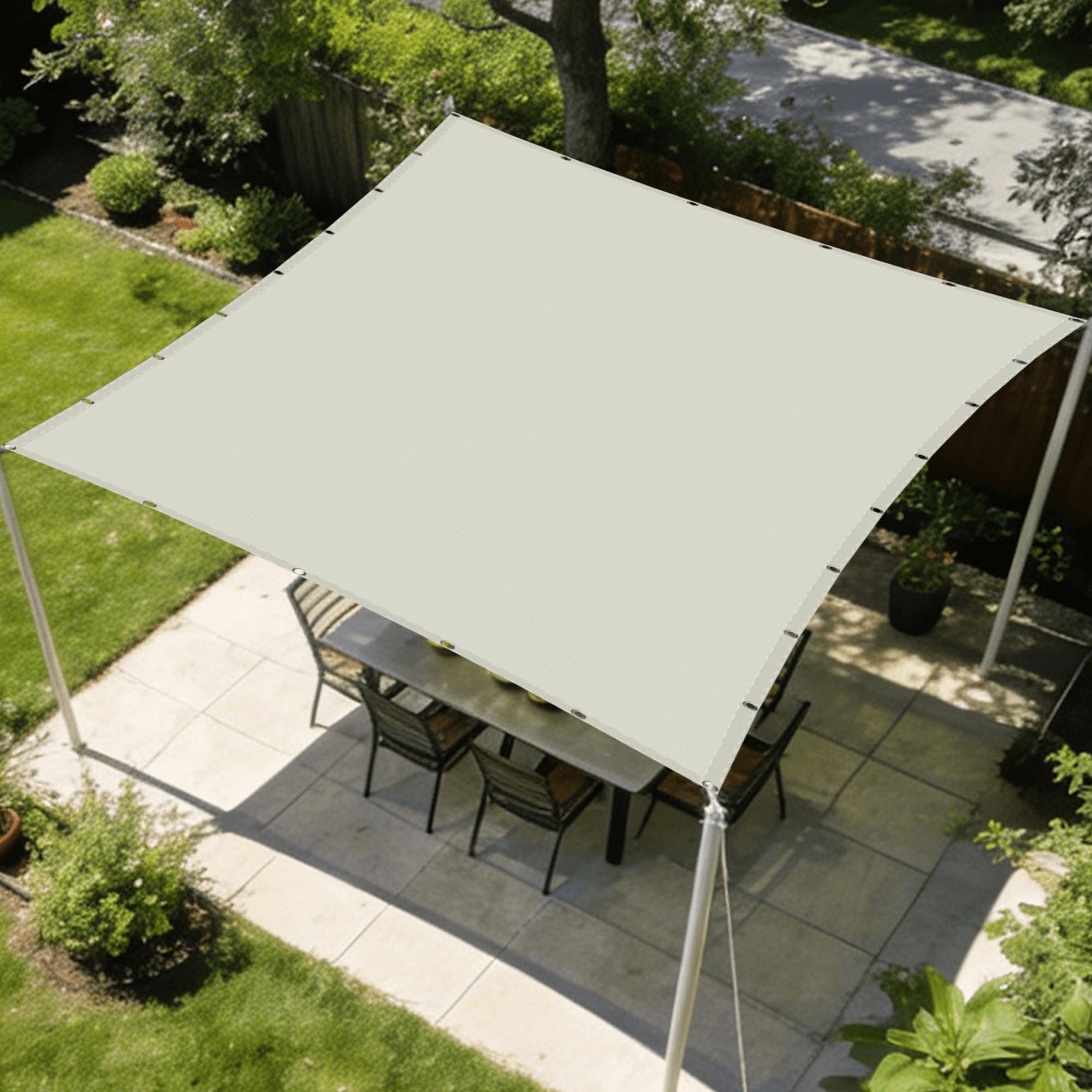 Voiles ombrages rectangulaire contre le vent et la pluie de terrasse