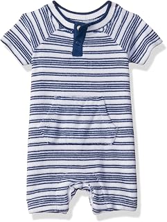 miniklub Baby Round Neck Short Sleeve Knitted Cotton Romper (Multi Color) Price In India