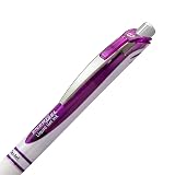 Pentel Gel Ink Pen, Pearl Retractable Gel Pen, (0.7mm) Medium Point, Needle Tip, Violet Ink, 12 pack (BLN77PW-V) – view 4